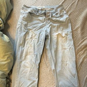 High waisted skinny jeans